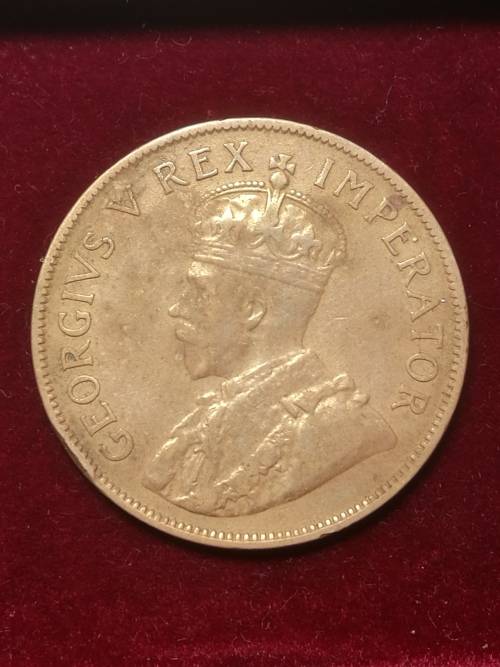 1935/ 1936 / ONE PENNY COINS UNION OF SOUTH AFRICA . LOW MINTAGE COINS . 2 COINS .