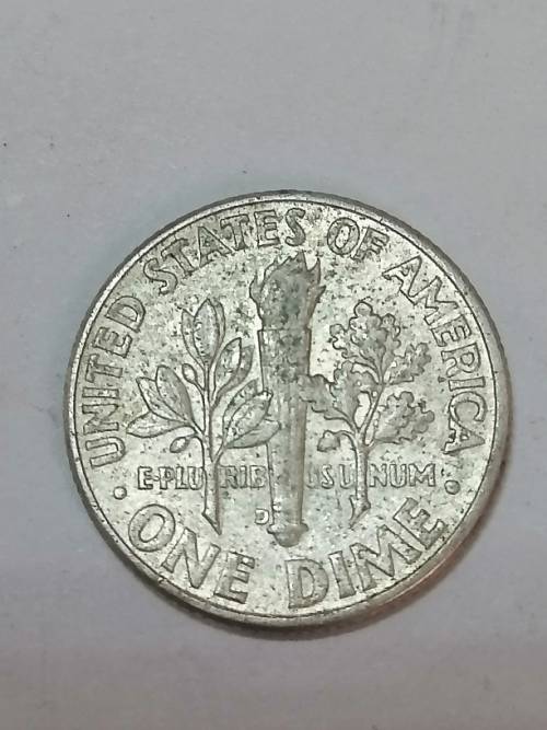 1963 ROOSEVELD DIME, SILVER COIN, 2,8 GRAM, FINENESS, 0,9000.