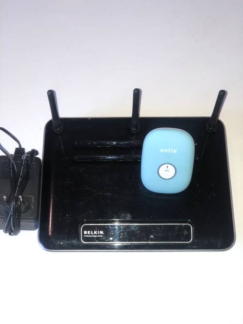 Netis E1 WiFi Range Extender AND Belkins N1 Wireless ADSL2+ Modem Router
