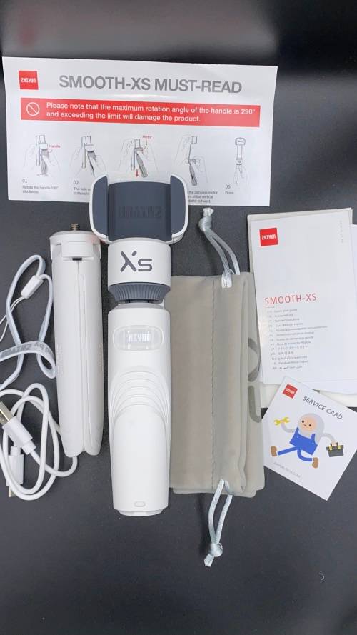 Zhiyun Smooth XS Gimbal for iPhone Smartphones, Auto Tracking White