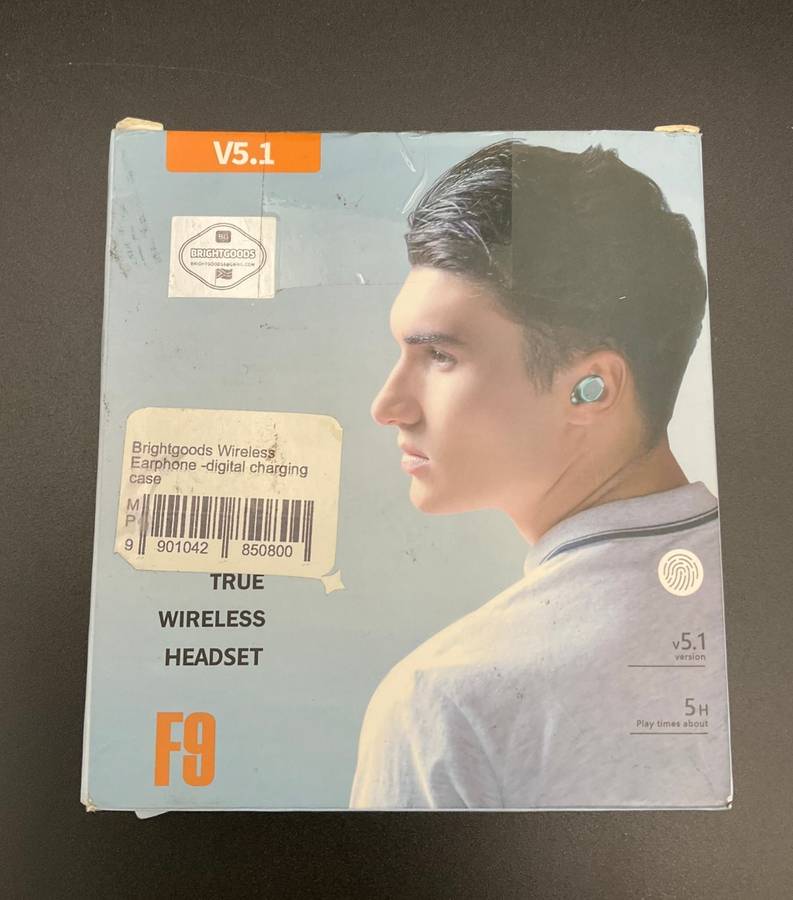 Brightgoods Wireless Earphone -digital charging case(Opened Box)