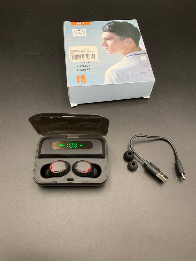Brightgoods Wireless Earphone -digital charging case(Opened Box)