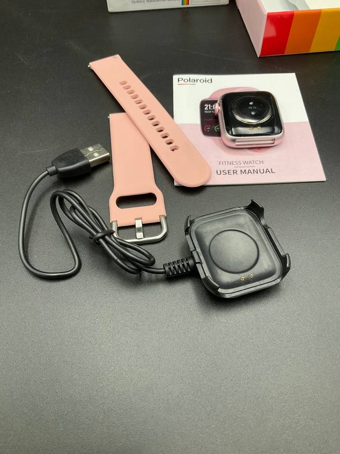 Polaroid Fit Square Full Touch Active Fitness Watch Pink ( Opened Box)