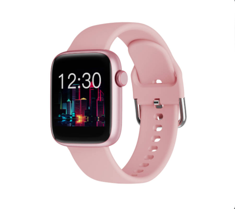 Polaroid Fit Square Full Touch Active Fitness Watch Pink ( Opened Box)