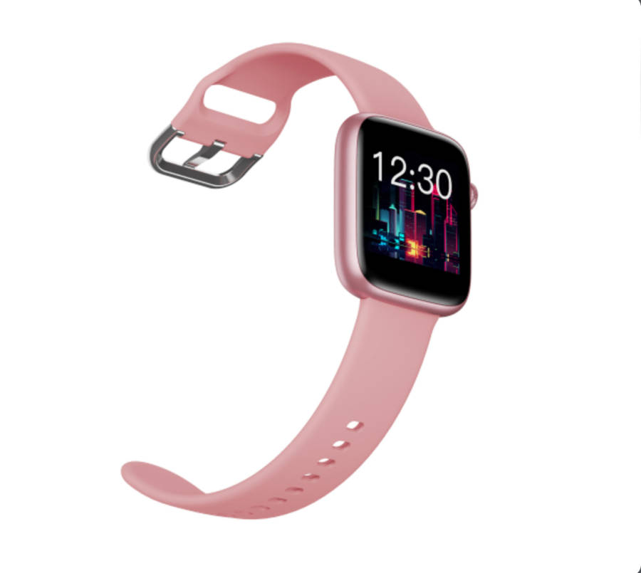 Polaroid Fit Square Full Touch Active Fitness Watch Pink ( Opened Box)