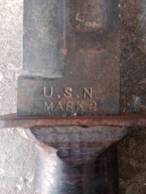 WWII KA-BAR Us navy combat knife 1939-1945