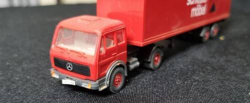 HO Wiking Mercedes truck & trailer (3)