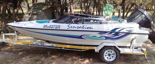 Sensation skiboat with trailer