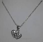 Silver Double Heart Necklace