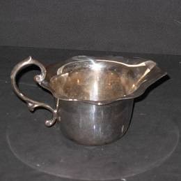 Silver plated cream jug