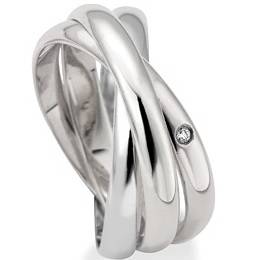 Russian Tri-band 316L SS Ring - Size 9