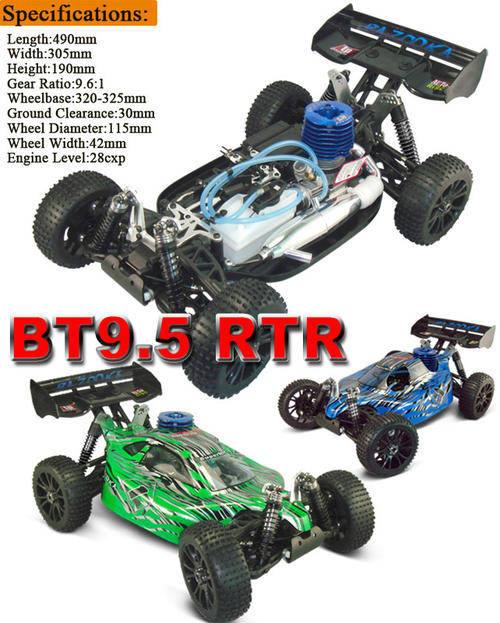 HSP BT9.5 1/8th Scale 30cc Nitro engine Off-Road Buggy  RTR
