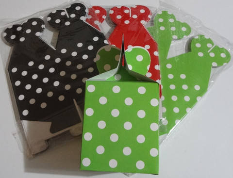 Polka Dot Party Boxes - Black