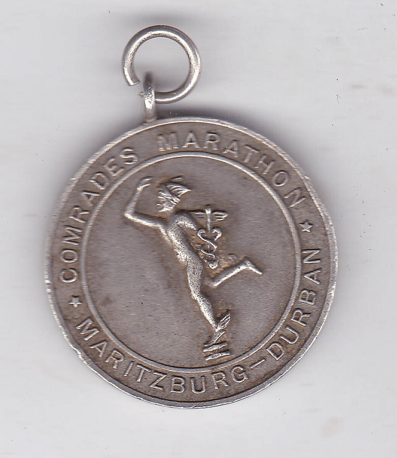 COMRADES MARATHON 1969 MEDAL SILVER HALLMARKED 14.96g .925 - 373RD P.A.NEL 9H42M.17S