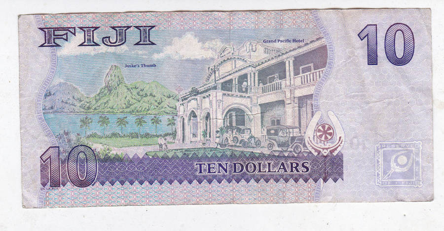 FIJI $10 GRAND PACIFIC HOTEL FACE VALUE R63