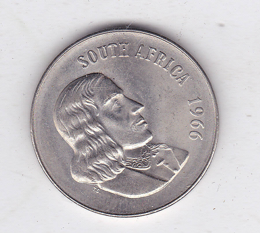 SOUTH AFRICA 50 CENTS 1966 UNC