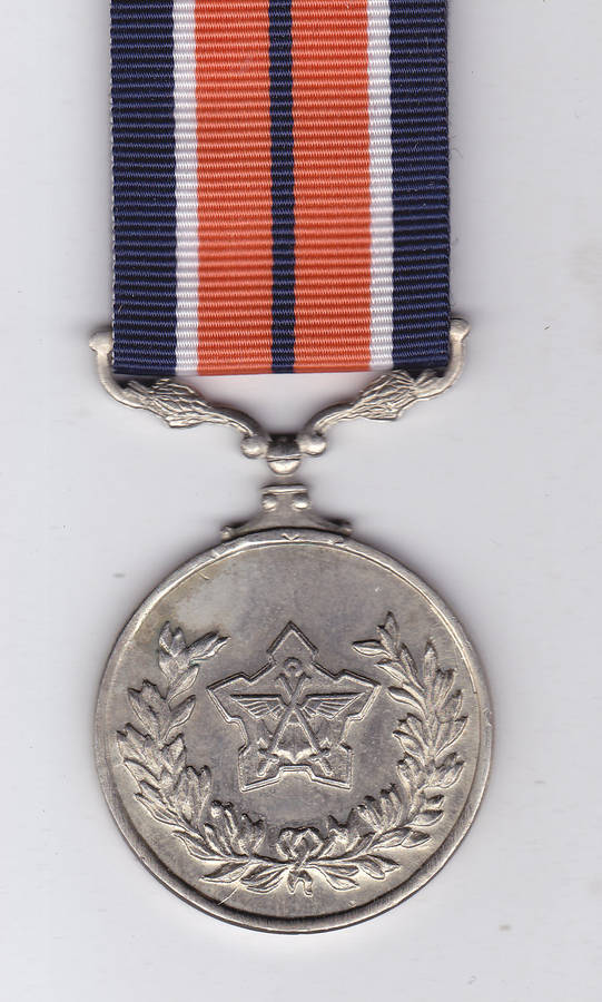 SADF GENERAL SERVICE MEDAL FULL SIZE WITH RIBBON - 117757
