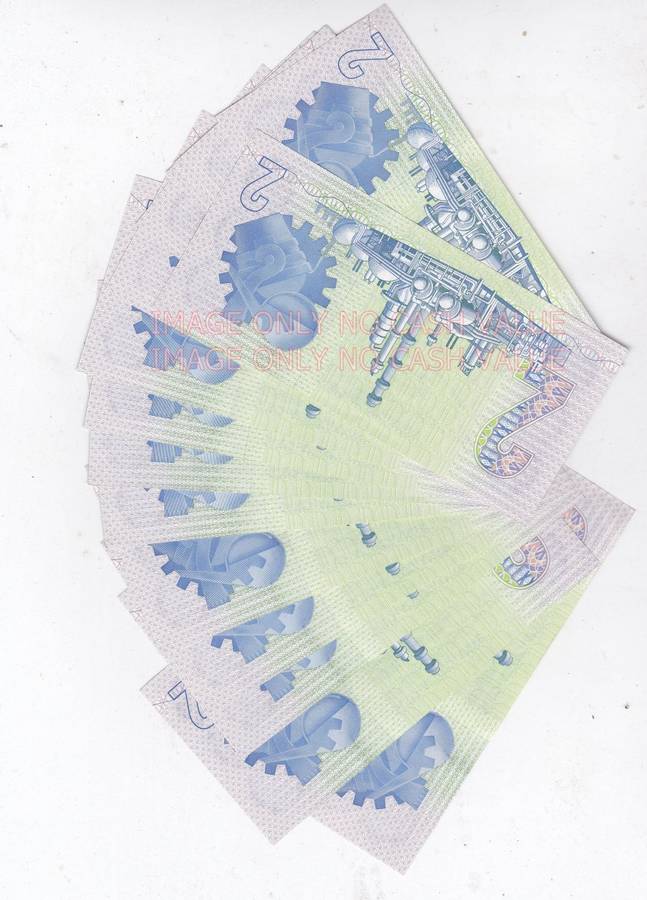 SOUTH AFRICA BULK BUY R2 1984 20 CONSECUTIVE NUMBERS GK 3243381-400 AUNC