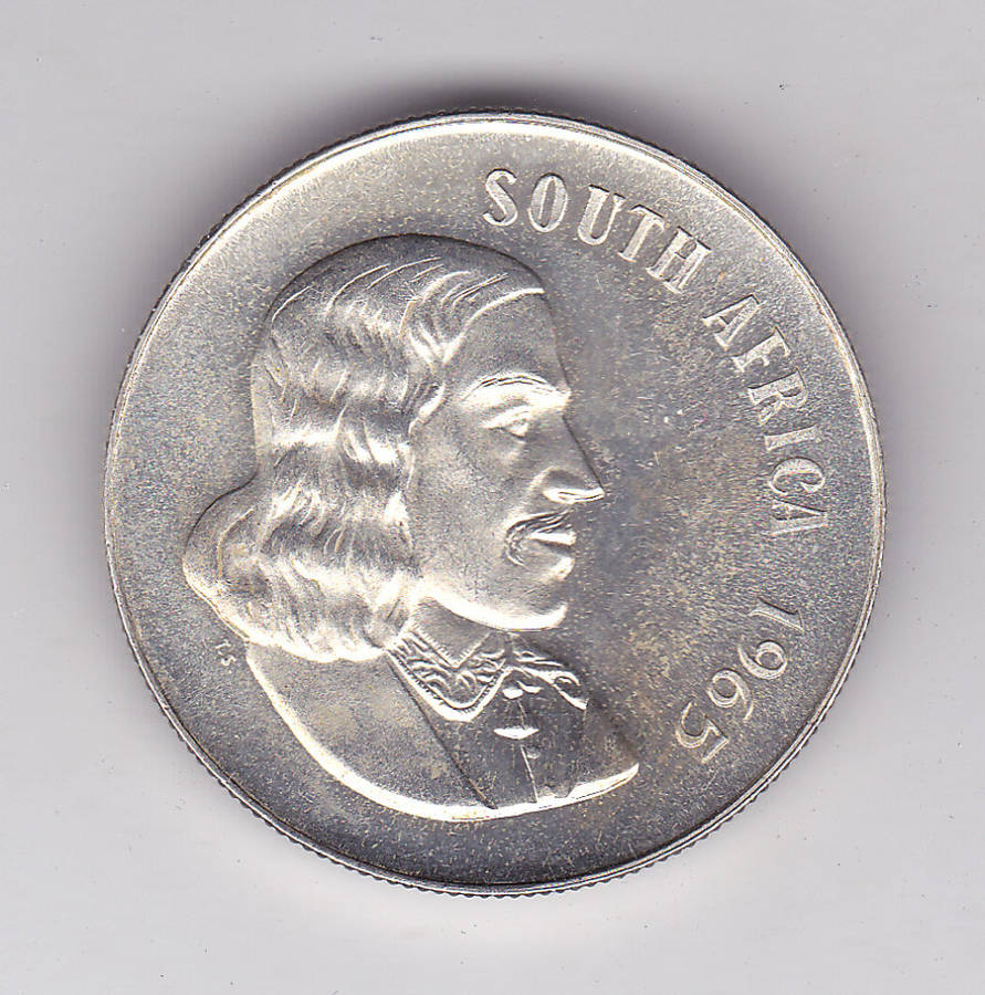 SOUTH AFRICA R1 1965 PROOF ENGLISH LEGEND