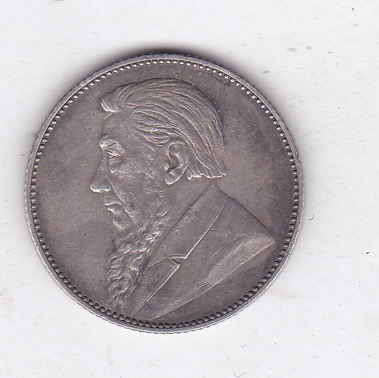 ZAR KRUGER SHILLING 1892 XF