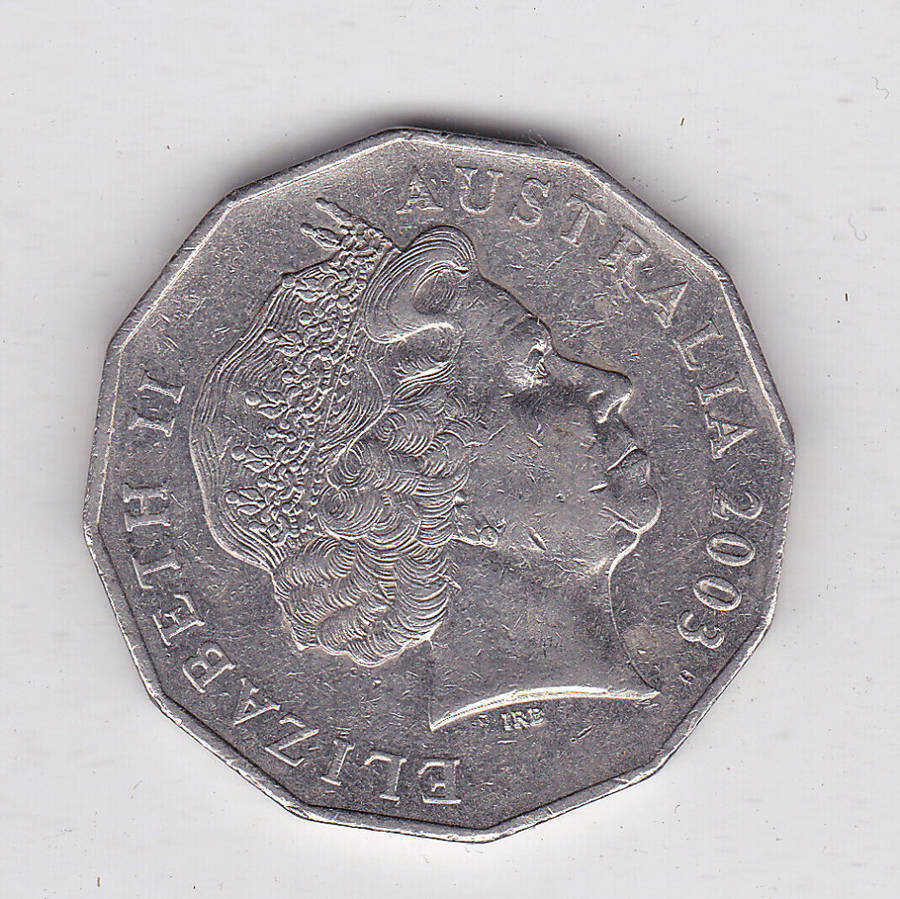 AUSTRALIA 50 CENTS VOLUNTEERS 2003 HIGH GRADE