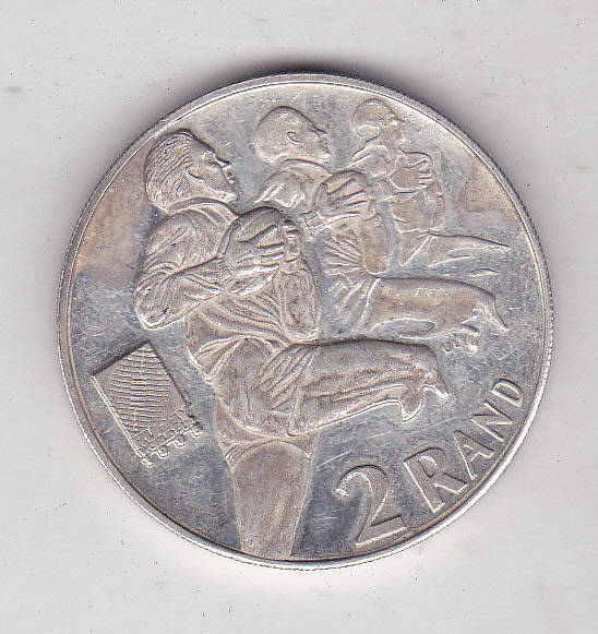 SOUTH AFRICA R2 RUGBY 1995 WORLD CUP 1 OUNCE SILVER