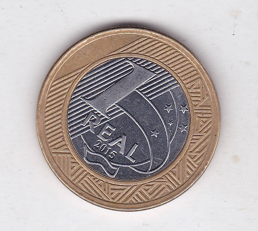 BRAZIL 1 REAL 2015 SOCCER OLYMPICS  HIGH GRADE