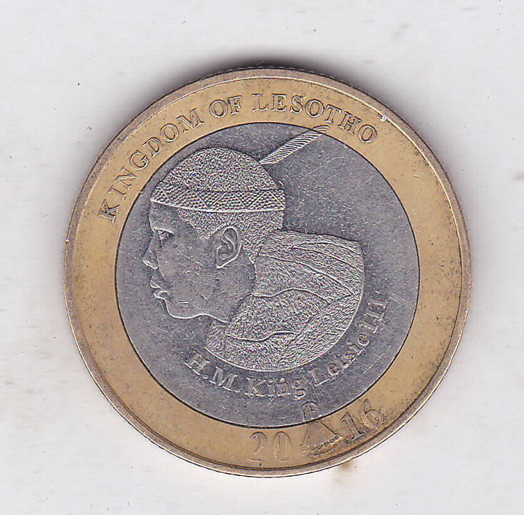 LESOTHO 5 LOTI INDEPENDENCE ANNIVERSARY 2016 BI METAL