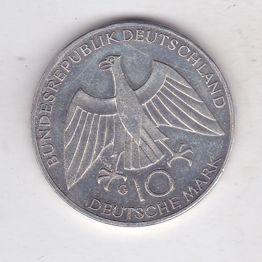 GERMANY 10 MARK 1972 OLYMPIC GAMES SILVER HIGH GRADE