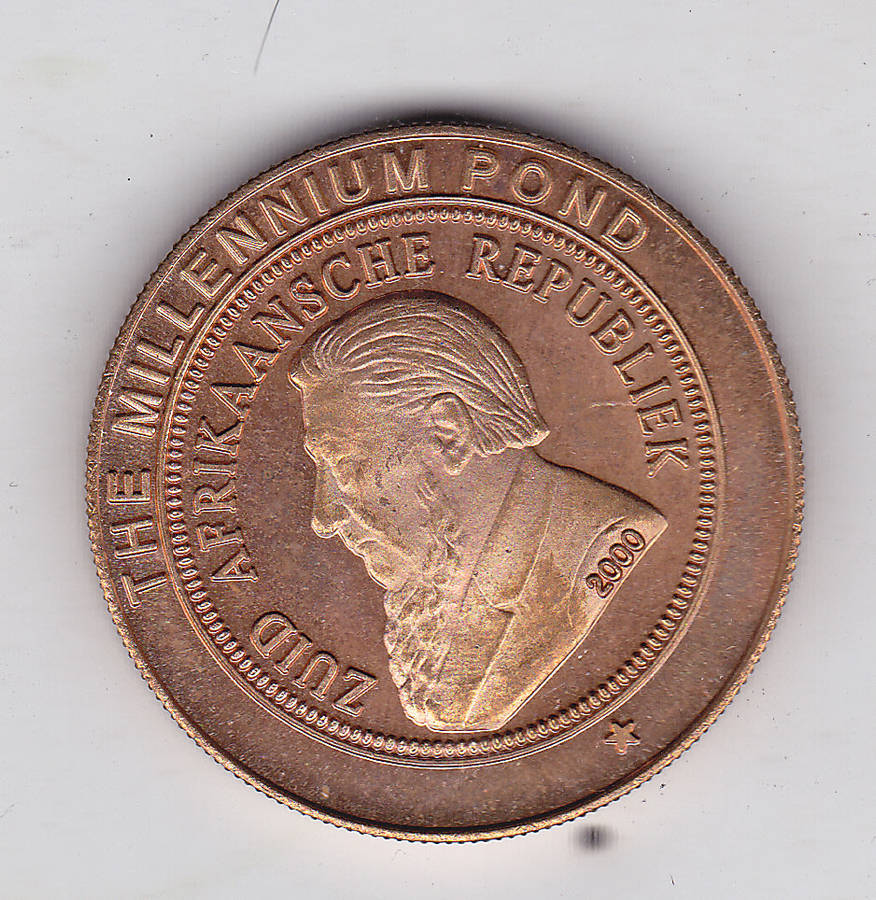 CENTENARY OF THE LAST POND 1900-2000 KRUGER MEDALLION