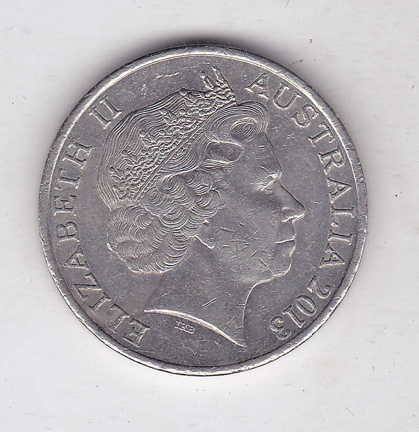 AUSTRALIA 20 CENTS CENTENARY OF CANBERRA 1913-2013 HIGH GRADE
