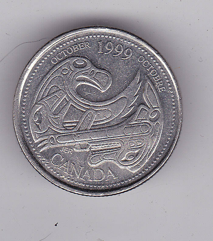 CANADA 25 CENTS 1999 A NATION OF PEOPLE