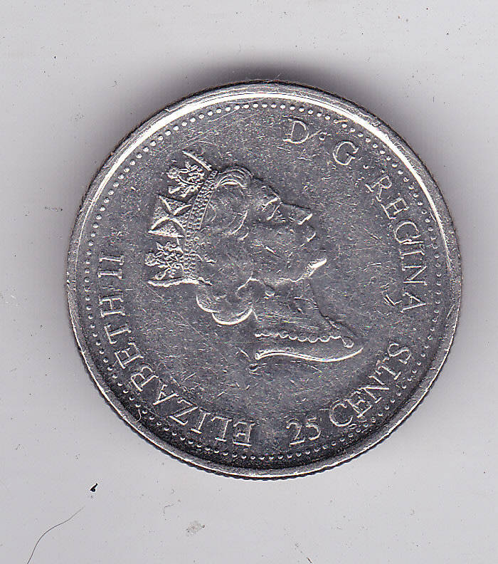CANADA 25 CENTS 1999 A NATION OF PEOPLE