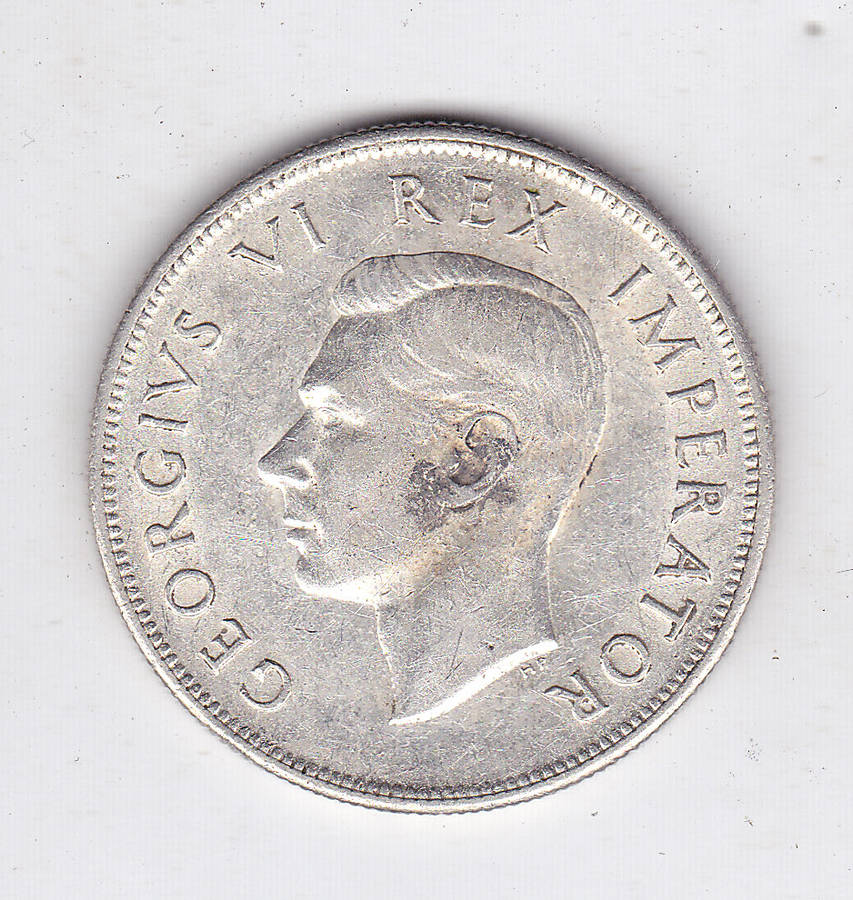 SOUTH AFRICA 2 AND A HALF SHILLINGS 1938 HIGH GRADE