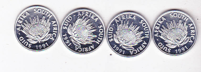 SOUTH AFRICA PROOF R1 NURSING 1991 - BID PER COIN - 4 AVAILABLE