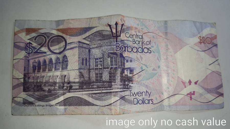 BARBADOS 20 DOLLARS MAY 2013 FV=R138
