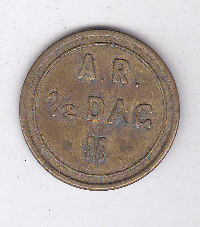 MONTAGU DIVISIONAL COUNCIL 1/2 DAY LABOUR TOKEN