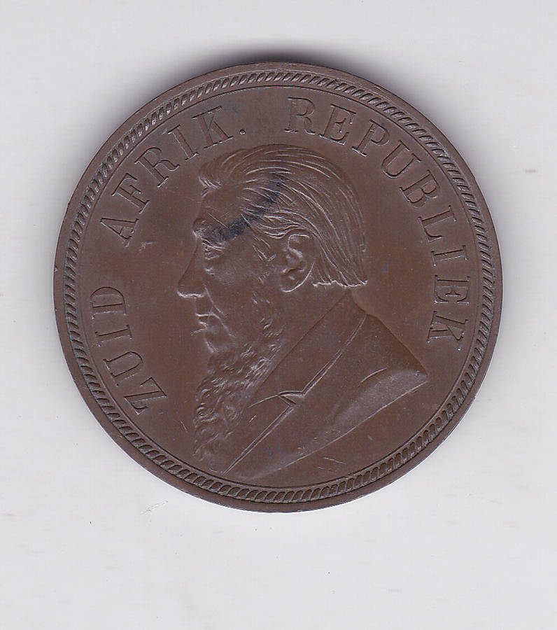 ZAR KRUGER 1892 PENNY AUNC