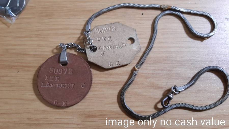 DOG TAG 30872PTE LAMBERT  J.  C.E