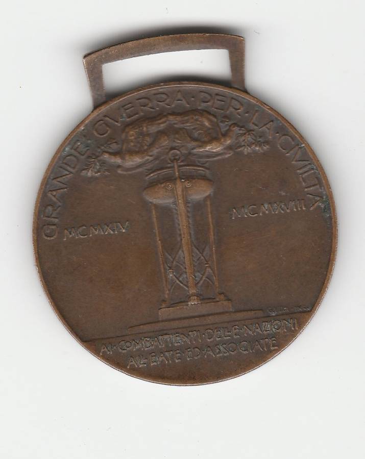 WW I ALLIED (ITALY) VICTORY MEDAL ALLIED