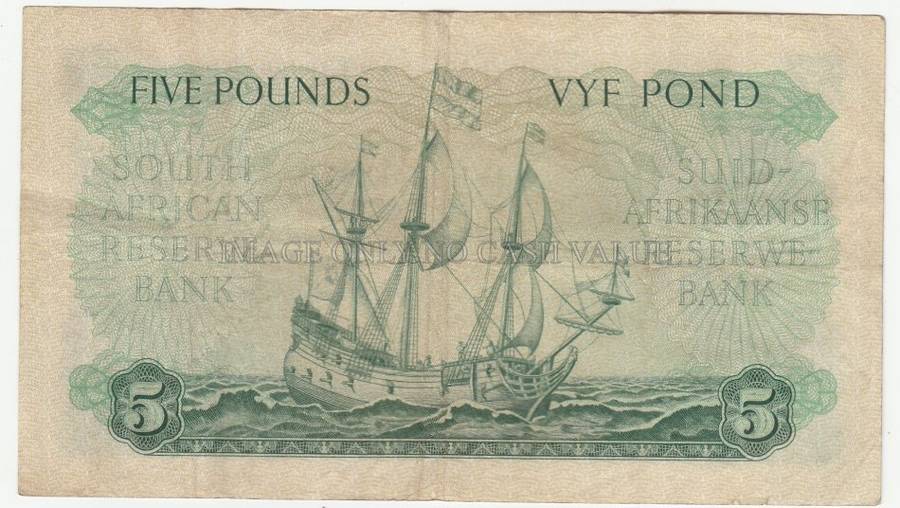 SOUTH AFRICA MH DE KOCK SET 10 SHILLINGS, 1 POUND, 5 POUND 10 POUNDS - 1953-59 3rd ISSUE