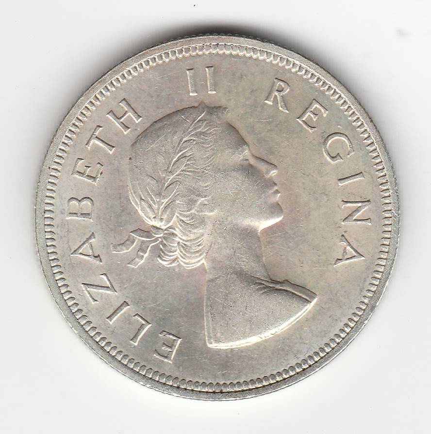 SOUTH AFRICA TWO AND A HALF SHILLINGS 1955 UNC