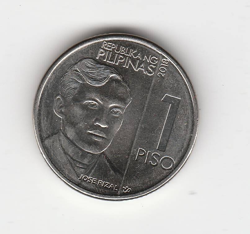 PHILIPPINES 1 PESO FLOWERS NEW SERIES HIGH-GRADE 2018