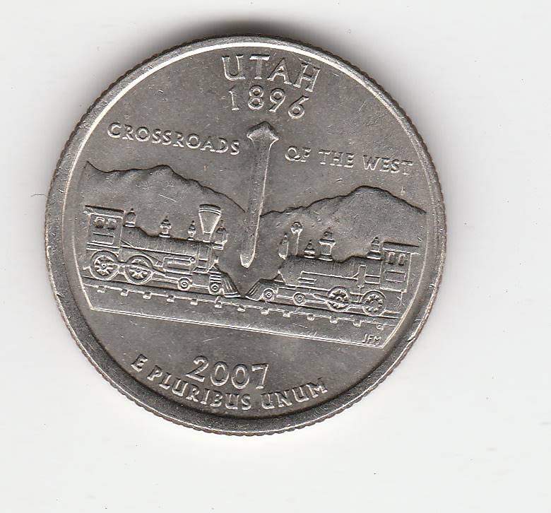 USA QUARTER  UTAH 2007 HIGH GRADE