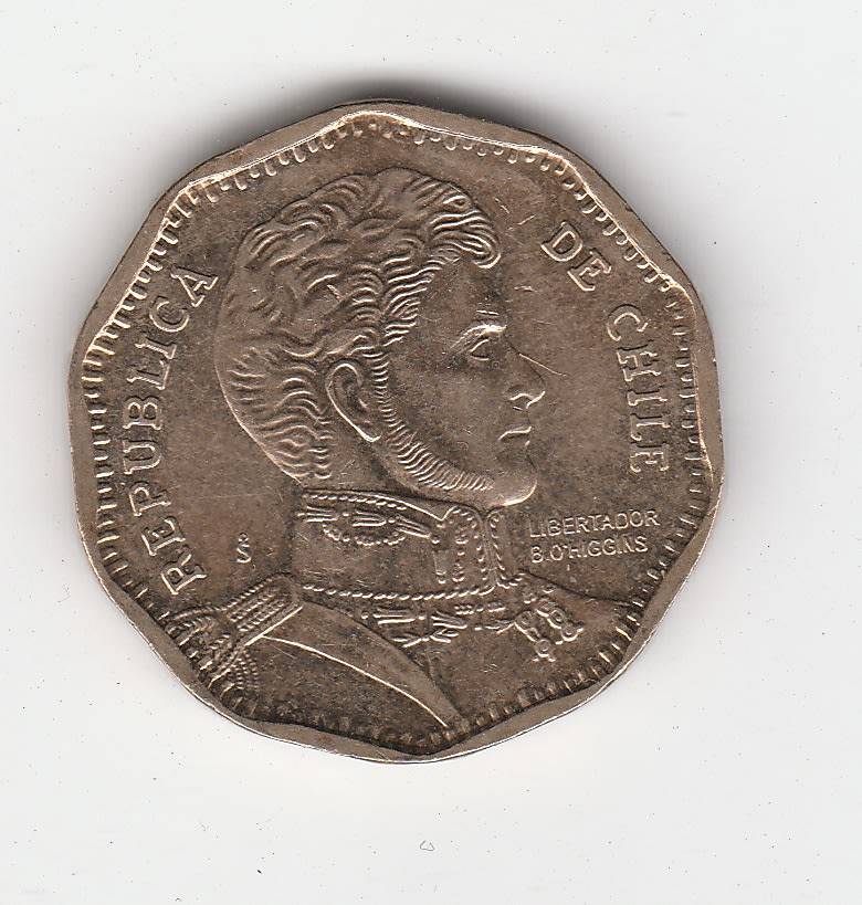 CHILE 50 PESOS 2017 AUNC