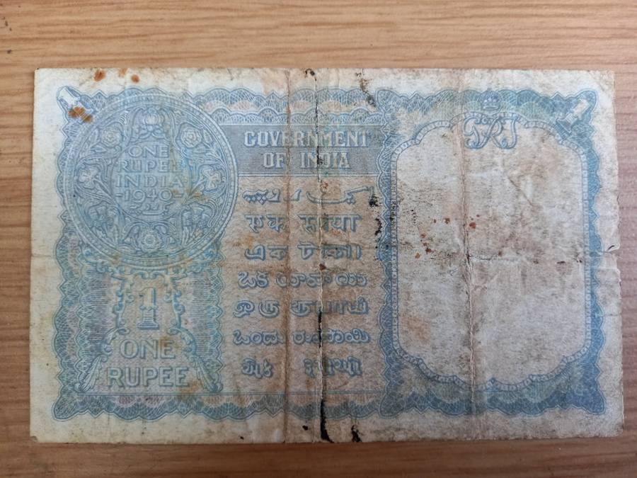 INDIA RUPEE 1940