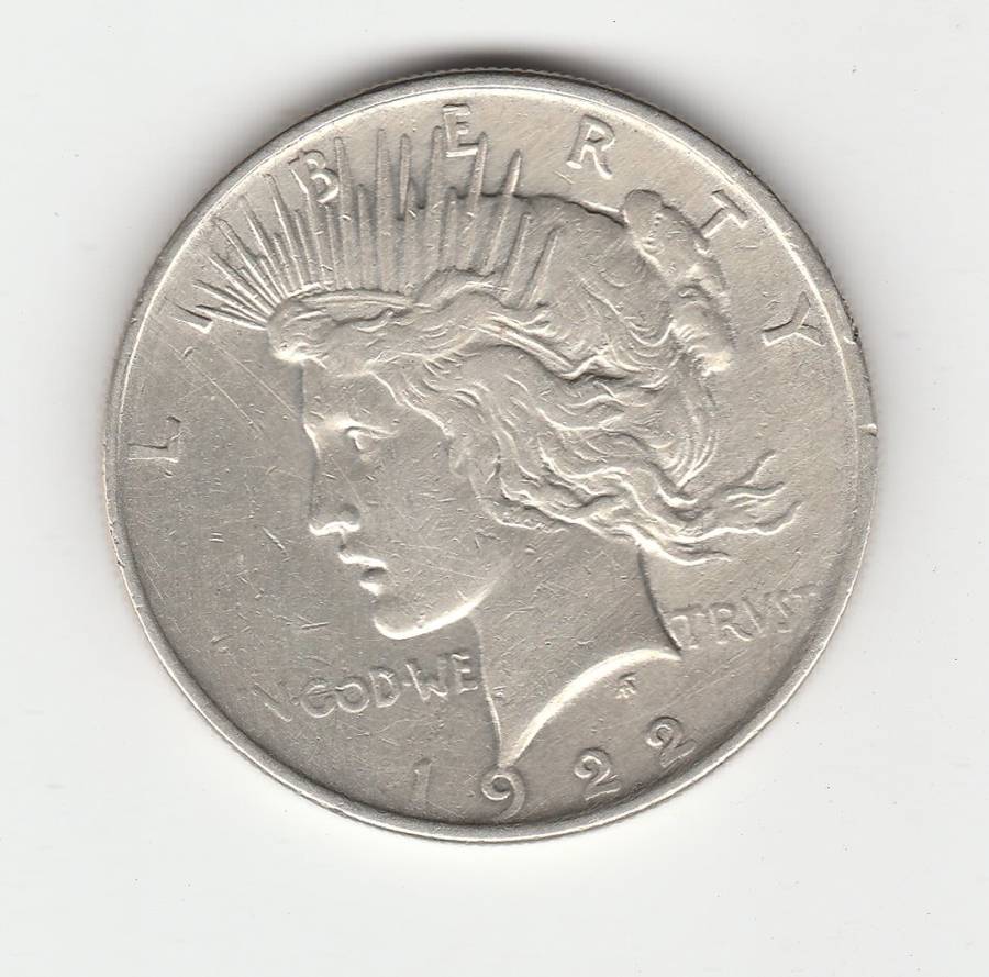 USA PEACE DOLLAR 1922