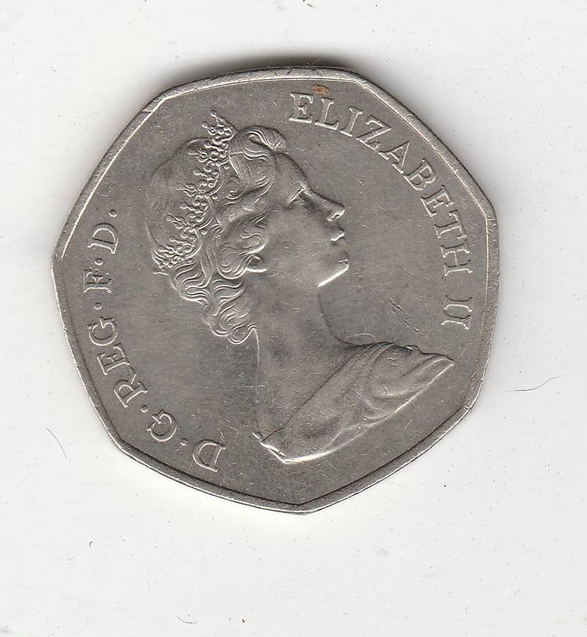 United Kingdom to the European Economic Community (EEC) 50 PENCE 1973 HIGH GRADE