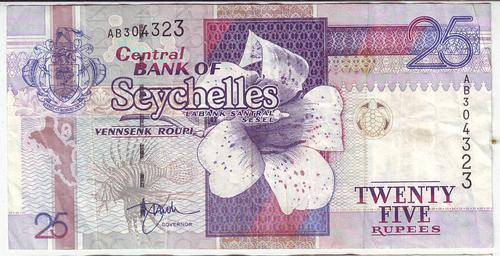 SEYCELLES 25 RUPEES - BIRD