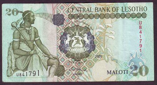 LESOTHO 20 MALOTI U 2005 - FARMING